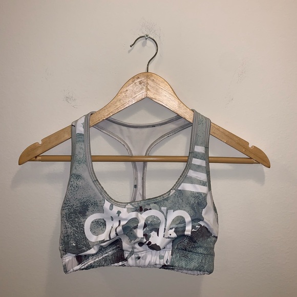 Dark Green, Gray & White Spirts bra size S - Picture 3 of 11